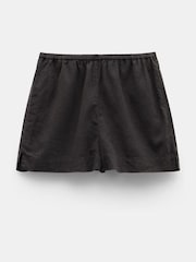 Hush Black Lana Linen Blend Beach Shorts - Image 5 of 5