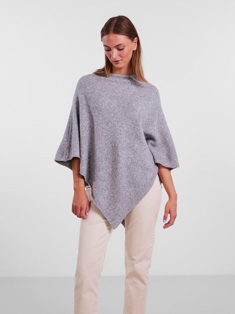 PIECES Grey Poncho - Image 1 of 3 PIECES Grey Poncho - Image 1 of 3