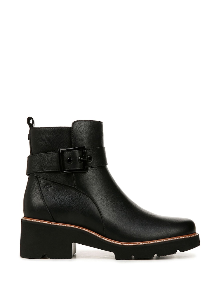 Schwarz - Naturalizer Darry-Strap Wide Fit Leather Ankle Boots - Bild 1 von 7 Schwarz - Naturalizer Darry-Strap Wide Fit Leather Ankle Boots - Bild 1 von 7
