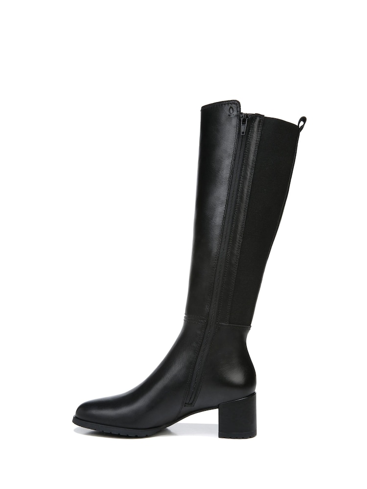 Naturalizer Wide Fit Brent Wide Calf Knee Black High Boots - Image 2 of 8