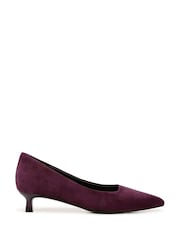 Morado - Zapatos de salón de tacón bajo y corte ancho Natalia de Naturalizer - Imagen 1 de 8
