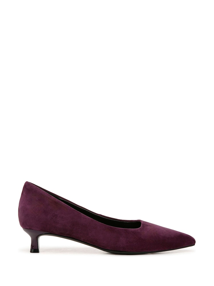 Morado - Zapatos de salón de tacón bajo y corte ancho Natalia de Naturalizer - Imagen 1 de 8