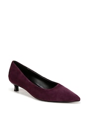 Morado - Zapatos de salón de tacón bajo y corte ancho Natalia de Naturalizer - Imagen 3 de 8