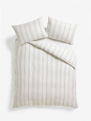 2 Pack Navy/White Stripe Reversible Duvet Cover and Pillowcase Set - Image 9 of 9