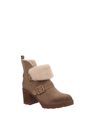 Naturalizer Verney-Moto Wide Fit Water Repellent Ankle Boots - Image 1 of 5