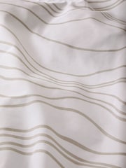 2 Pack Natural Beige/White Wave Reversible Duvet Cover and Pillowcase Set - Image 7 of 9