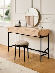 Jasper Conran London Whitewashed Oak Aden Dressing Table - Image 1 of 9