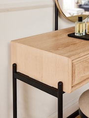 Jasper Conran London Whitewashed Oak Aden Dressing Table - Image 3 of 9