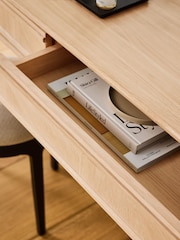Jasper Conran London Whitewashed Oak Aden Dressing Table - Image 4 of 9