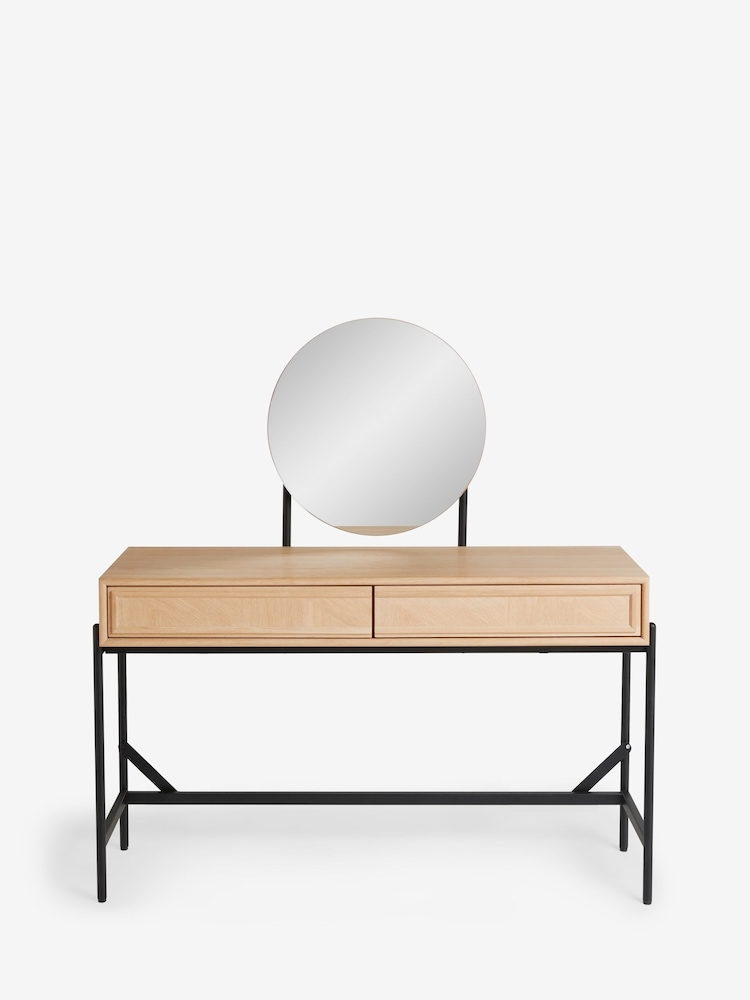 Jasper Conran London Whitewashed Oak Aden Dressing Table - Image 9 of 9