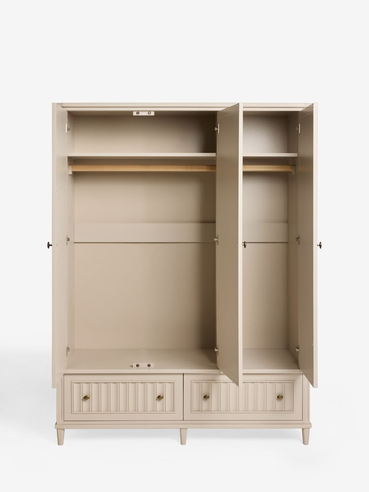 Nina Campbell Putty Willis Triple Wardrobe - Image 2 of 9