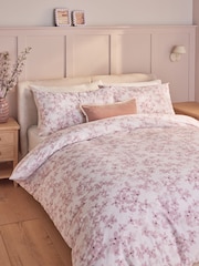 2 Pack Pink/White Ditsy Floral Reversible Duvet Cover and Pillowcase Set - Image 2 of 7