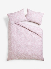 2 Pack Pink/White Ditsy Floral Reversible Duvet Cover and Pillowcase Set - Image 6 of 7