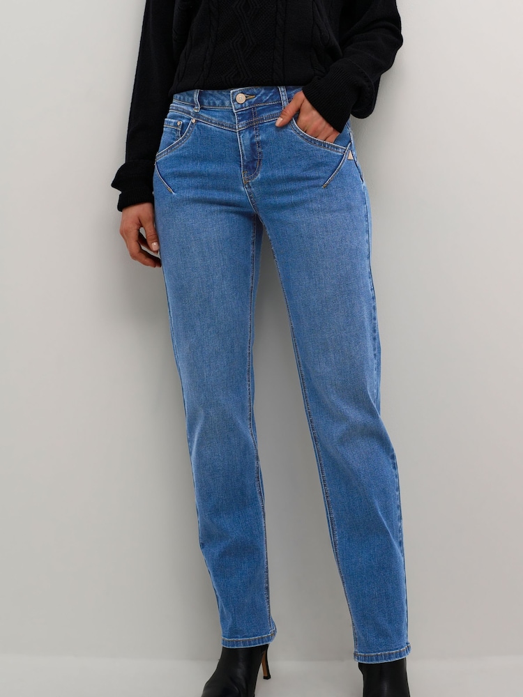 Cream Blue Cramalie Straight Leg Shape Fit Jeans - Image 1 of 6