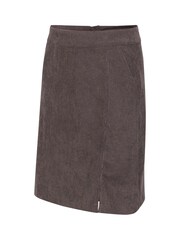 Kaffe Vera Corduroy Above Knee Length Brown Skirt - Image 7 of 7
