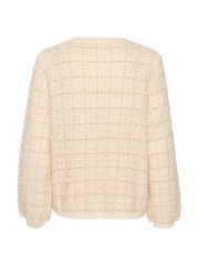 Cream Crbilo Checkered V-Neck Pullover Black Jumper - Image 6 of 6
