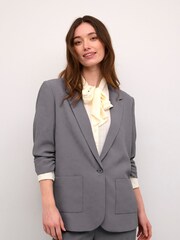 Cream Grey Crcocamia Single-Breasted Blazer - Image 1 of 6