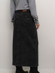Cream Crebba Denim High-Waisted Maxi Black Skirt - Image 2 of 6