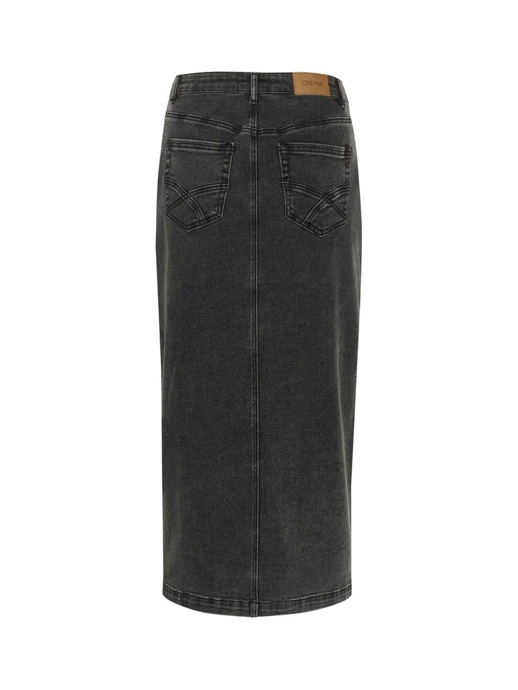 Cream Crebba Denim High-Waisted Maxi Black Skirt - Image 6 of 6