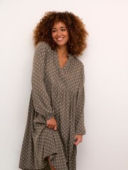 Kaffe Babett Long Sleeve Knee Length Dress - Image 1 of 6