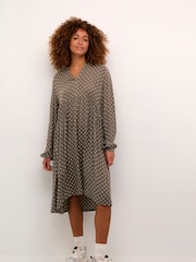 Kaffe Babett Long Sleeve Knee Length Dress - Image 2 of 6