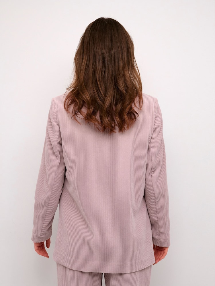 Cream Purple Crcory Single-Breasted Corduroy Blazer - Image 2 of 6
