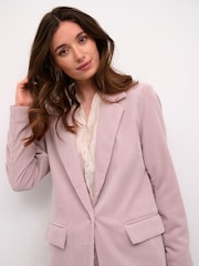 Cream Purple Crcory Single-Breasted Corduroy Blazer - Image 3 of 6