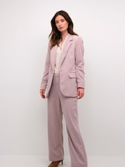 Cream Purple Crcory Single-Breasted Corduroy Blazer - Image 4 of 6