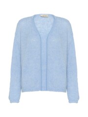 Cream Blue Crniso Open Front Hole Knit Cardigan - Image 5 of 6