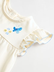 Blue/White Floral Baby Frill T-Shirt and Shorts Set 6 Piece - Image 12 of 16