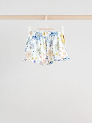 Blue/White Floral Baby Frill T-Shirt and Shorts Set 6 Piece - Image 6 of 16