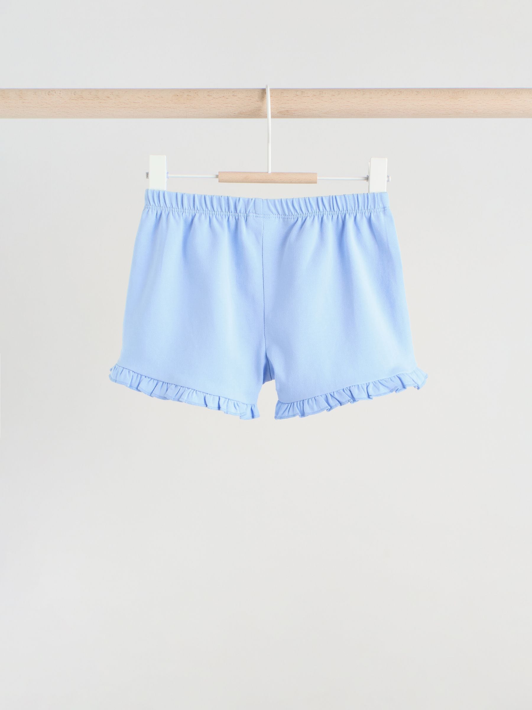 Buy Blue/White Floral Baby Frill T-Shirt and Shorts Set 6 Piece
