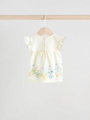Blue/White Floral Baby Frill T-Shirt and Shorts Set 6 Piece - Image 8 of 16