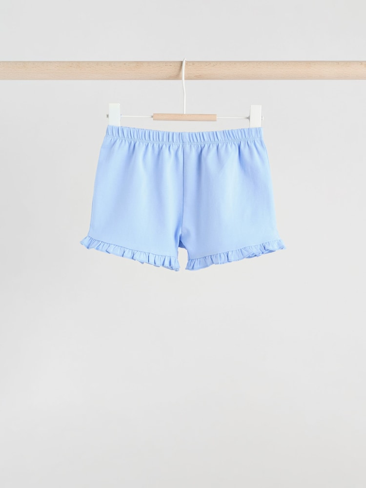 Blue/White Floral Baby Frill T-Shirt and Shorts Set 6 Piece - Image 9 of 16