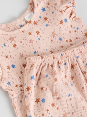 Pink/ White and Blue Horse Baby Frill T-Shirt and Shorts Set 6 Piece - Image 13 of 15