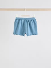 Pink/ White and Blue Horse Baby Frill T-Shirt and Shorts Set 6 Piece - Image 4 of 15