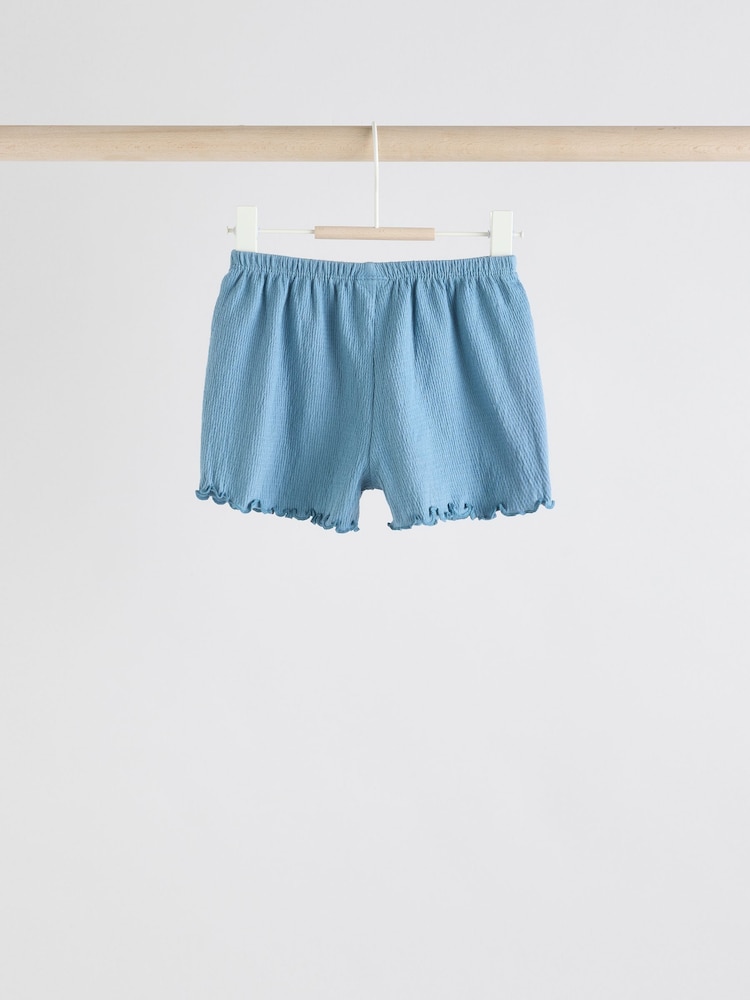 Pink/ White and Blue Horse Baby Frill T-Shirt and Shorts Set 6 Piece - Image 6 of 15