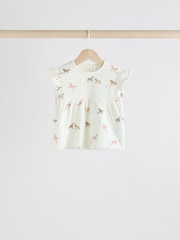 Pink/ White and Blue Horse Baby Frill T-Shirt and Shorts Set 6 Piece - Image 7 of 15