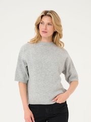 Kaffe Loose Fit KAsylvie Half Sleeves Pullover Jumper - Image 1 of 6