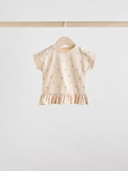 Yellow/ White Fruit - Baby Short Sleeve 100% Cotton Top and Shorts Set - Image 10 of 15