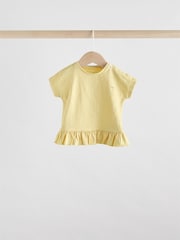 Yellow/ White Fruit - Baby Short Sleeve 100% Cotton Top and Shorts Set - Image 8 of 15