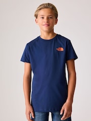 The North Face Navy 100% Cotton Teen Half Dome Photo Back Print T-Shirt - Image 3 of 4
