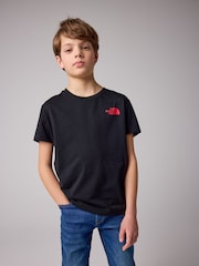 črna - The North Face majica s kratkimi rokavi The North Face Teen Simple Dome - Slika 1 iz 6