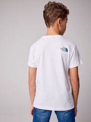 The North Face White Teen Simple Dome Short Sleeve T-Shirt - Image 2 of 6