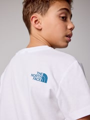 The North Face White Teen Simple Dome Short Sleeve T-Shirt - Image 3 of 6