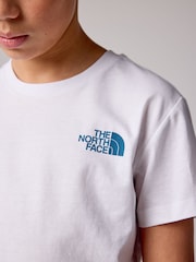 The North Face White Teen Simple Dome Short Sleeve T-Shirt - Image 5 of 6