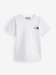 The North Face White Teen Simple Dome Short Sleeve T-Shirt - Image 6 of 6