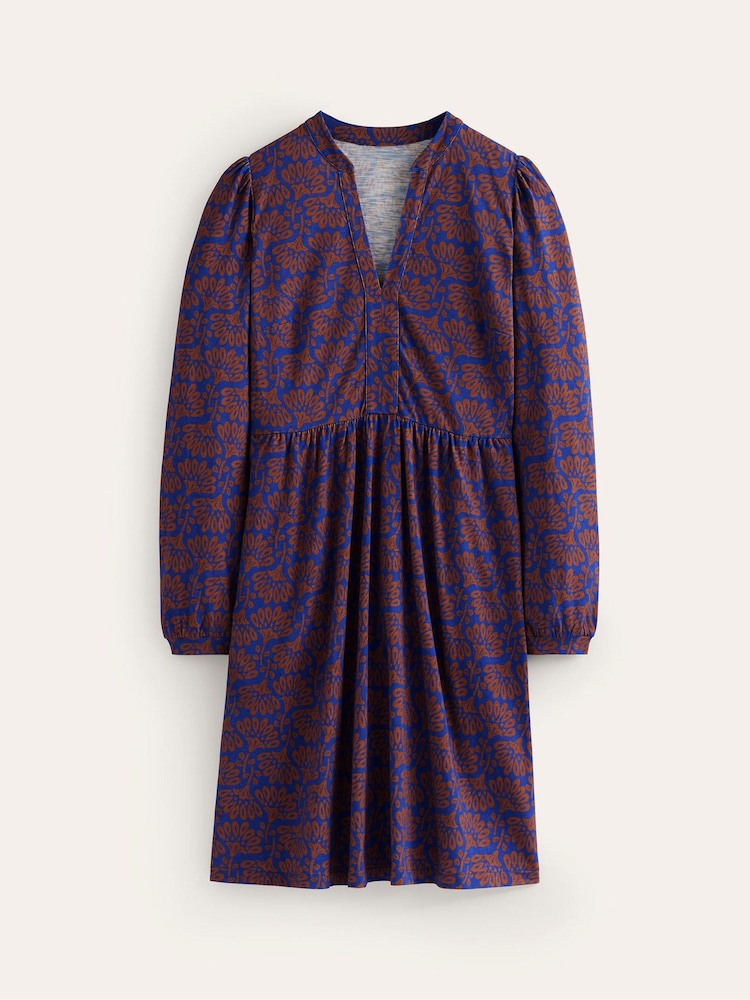 Boden Brown/Gold Tall Twisted Waist Jersey Dress - Image 5 of 5