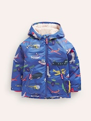 Boden Blue Sherpa Lined Transport Anorak - Image 1 of 4