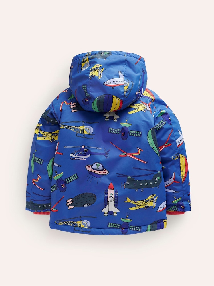 Boden Blue Sherpa Lined Transport Anorak - Image 2 of 4